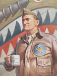 "Wait'n For Tex" - Roy Grinnell - Flying Tigers World War II Aviation Art